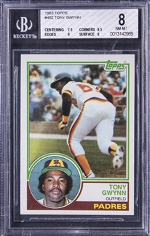 1983 Topps #482 Tony Gwynn Rookie Card - BGS NM-MT 8